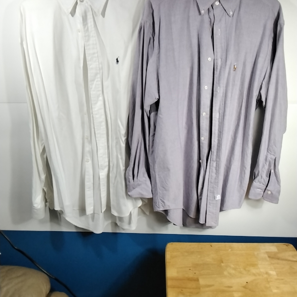 Ralph Lauren Classic White and Lavender Dress Shirts